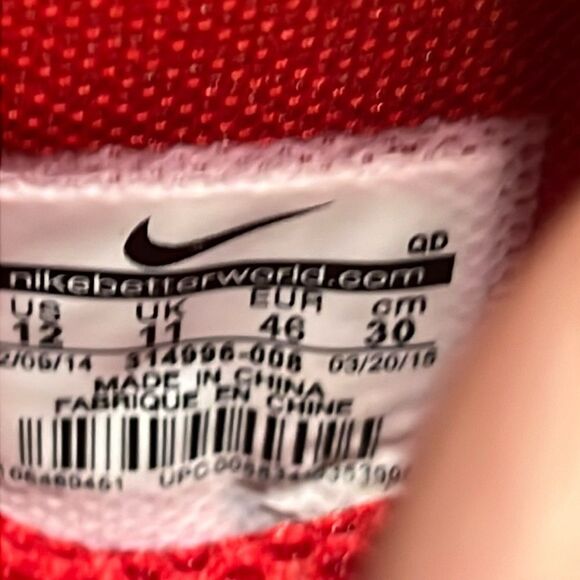 🔥🏀 NIKE Air Foamposite Pro Red October 2015 Triple Red 314996-008   Men Sz 12 - Picture 13 of 13